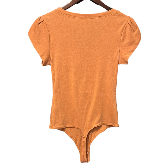 Free People Intimates Mia V-Neck Puff Sleeve Thong Bodysuit Size M - Picture 5 of 5